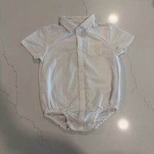 Janie and Jack White Baby Button Up